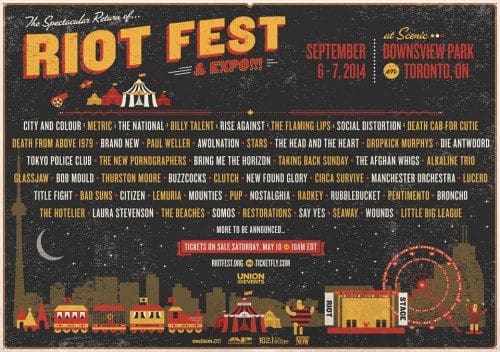 Riot Fest 2014 Toronto