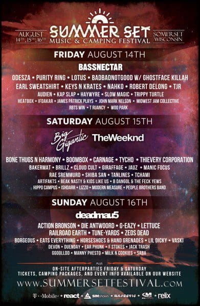 Summer Set 2015 Lineup