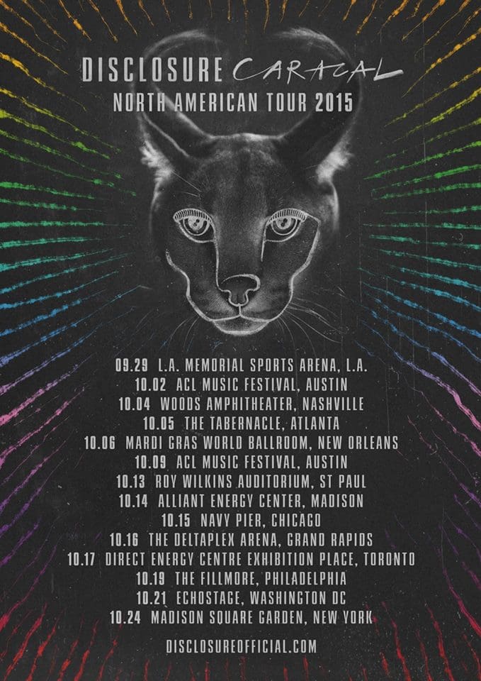 Disclosure US Tour 2015