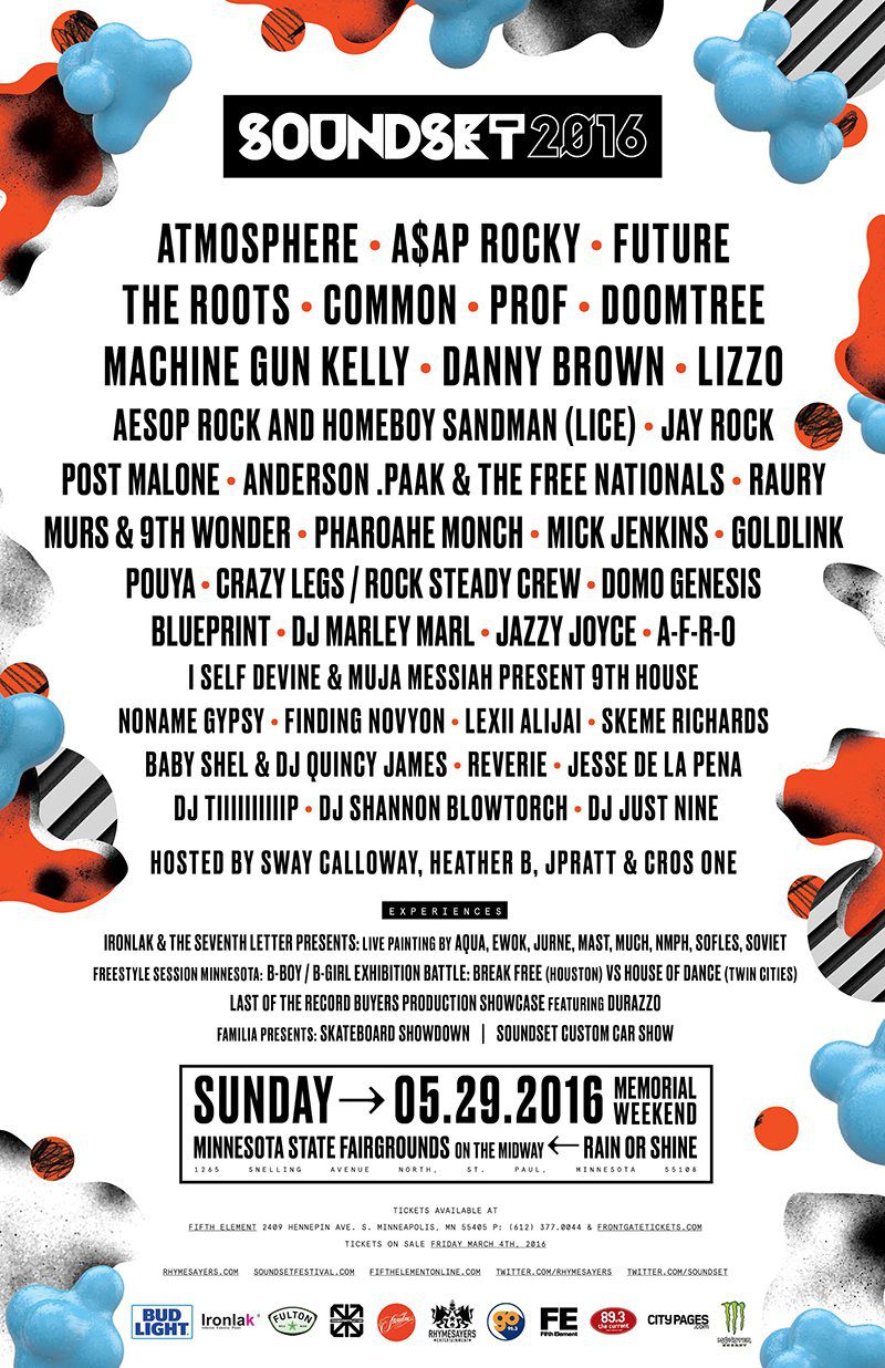 Soundset 2016 lineup