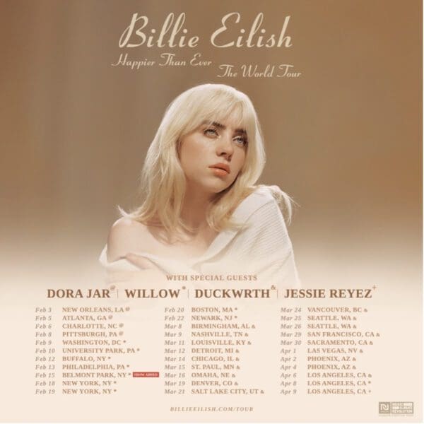 Billie Eilish Announces 2018 '1 By 1' North American Tour
