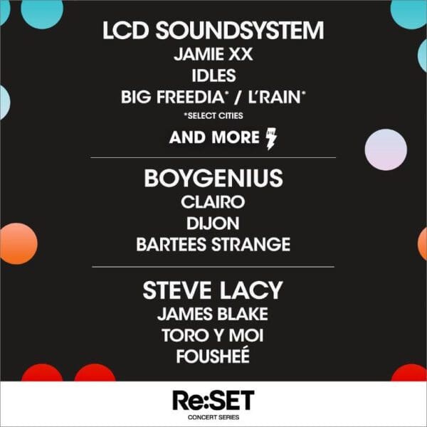 boygenius, Steve Lacy, LCD Soundsystem to Headline new Re:SET Concert Series