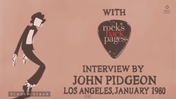 Video: Animated Michael Jackson Interview on ‘Blank On Blank’